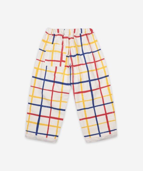 Bobo Choses Multicolor Checkered Baggy Trousers  / ボボショーズ SALE