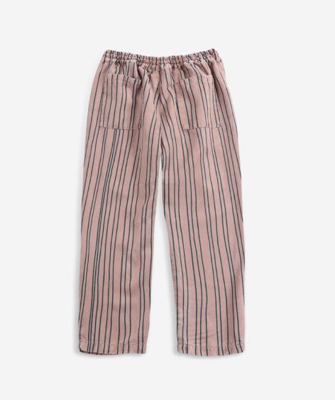 Bobo Choses Stripes woven pants-Pink / ボボショーズ ストライプパンツ ピンク