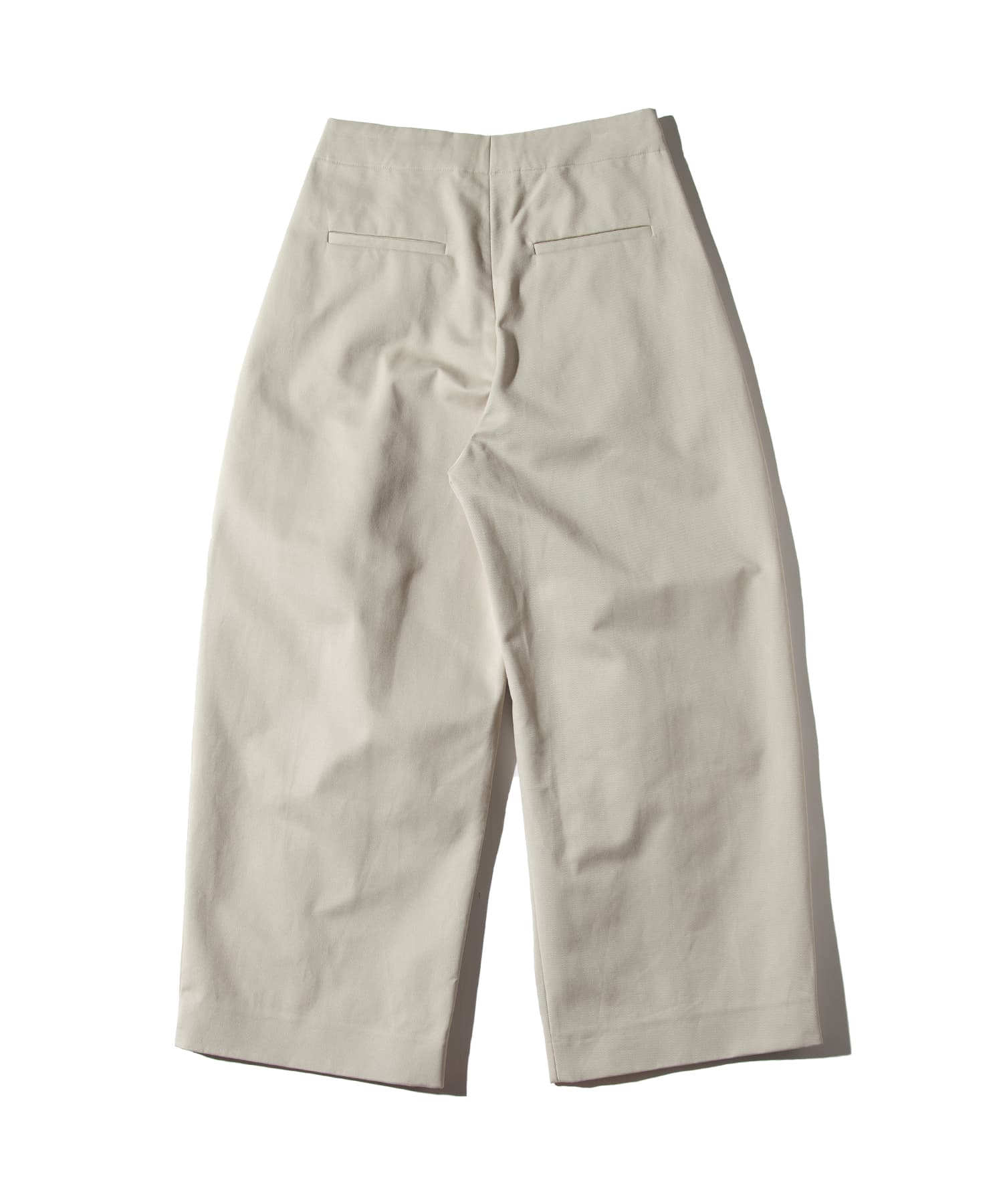 STUDIO NICHOLSON PEACHED COTTON TWILL VOLUME PLEAT PANTS