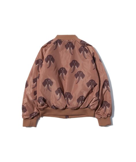 Mini rodini ELEPHANTS BASEBALL JACKET /  ミニロディーニ エレファント ベースボール ジャケット