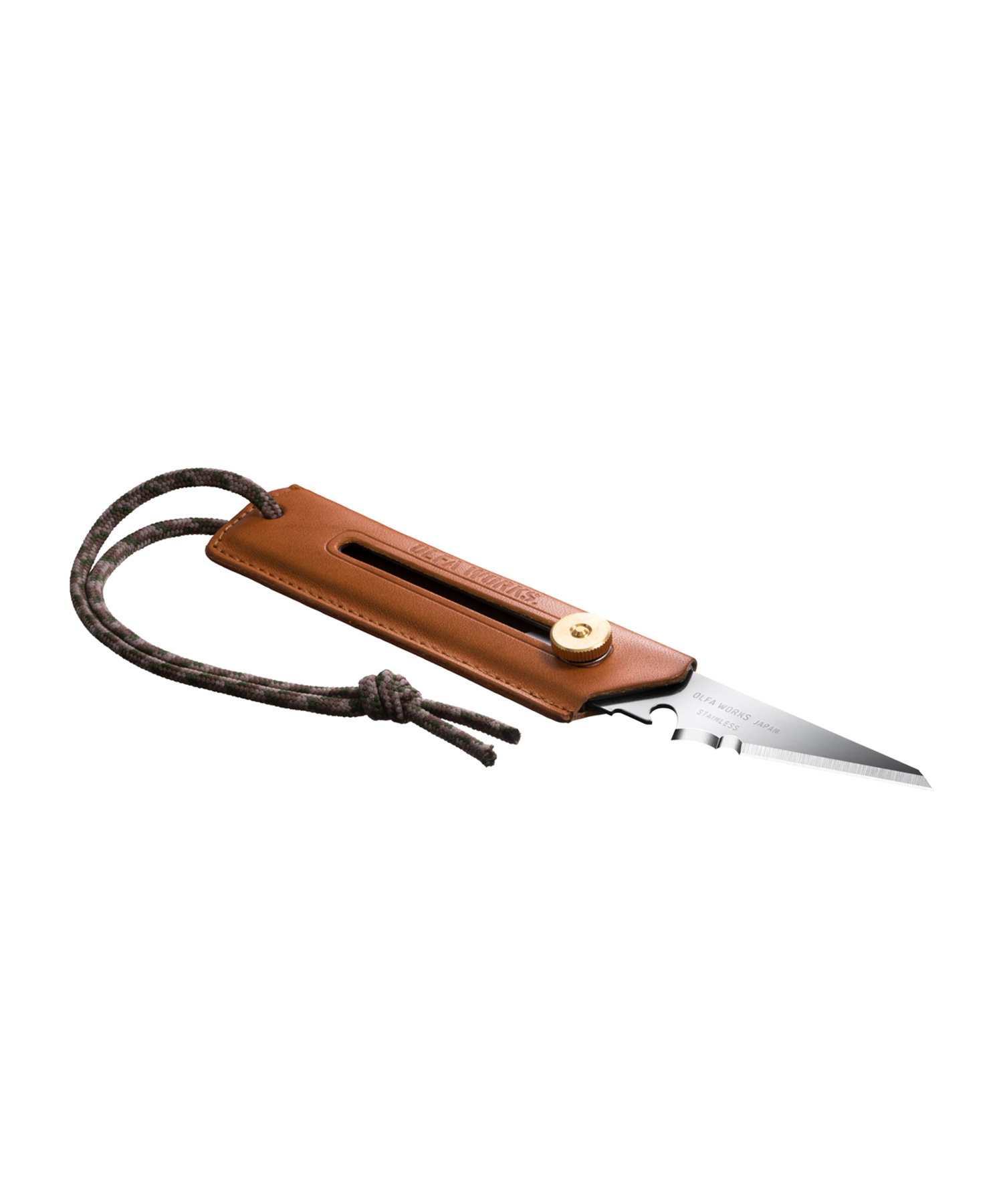 OLFA WORKS Doubling-blade bushcraft knife leather / オルファ
