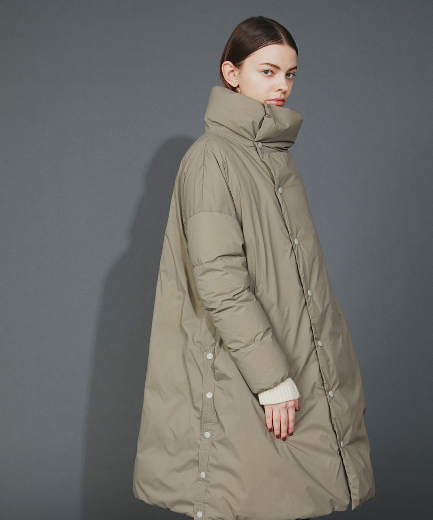 F/CE.®× NANGA STAND LONG DOWN coat グレー-