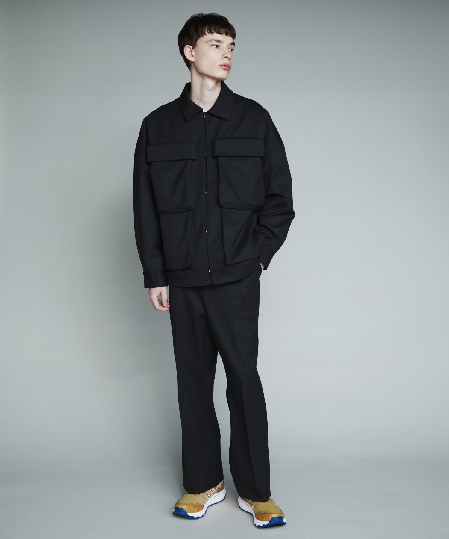 F/CE. WOOL HUNTING JK / Navy / XL-