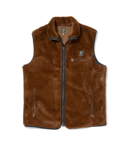 South2 West8 Piping Vest – Micro Fur / サウスツーウエストエイト パイピングベスト – マイクロファー