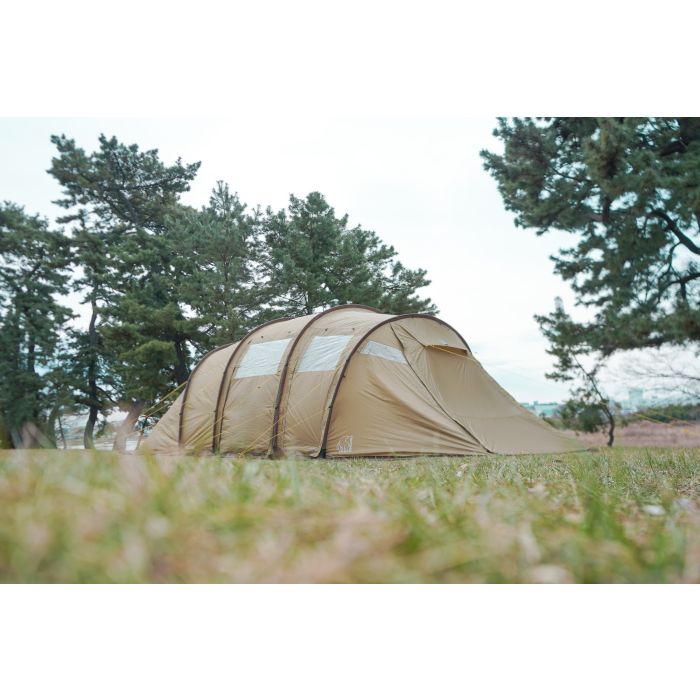 NORDISK Reisa 6 PU Tent Beige With Brown Skirt-SM (T122075) / ノルディスク レイサ6  テント ベージュ / ROOT