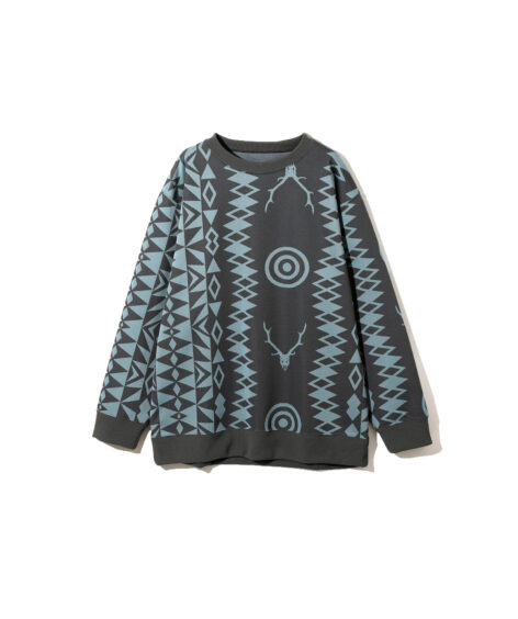 South2 West8 Crew Neck Sweat Shirt – Poly Jq. / Nativ S&T / サウスツーウエストエイト クルーネックスウェットシャツ