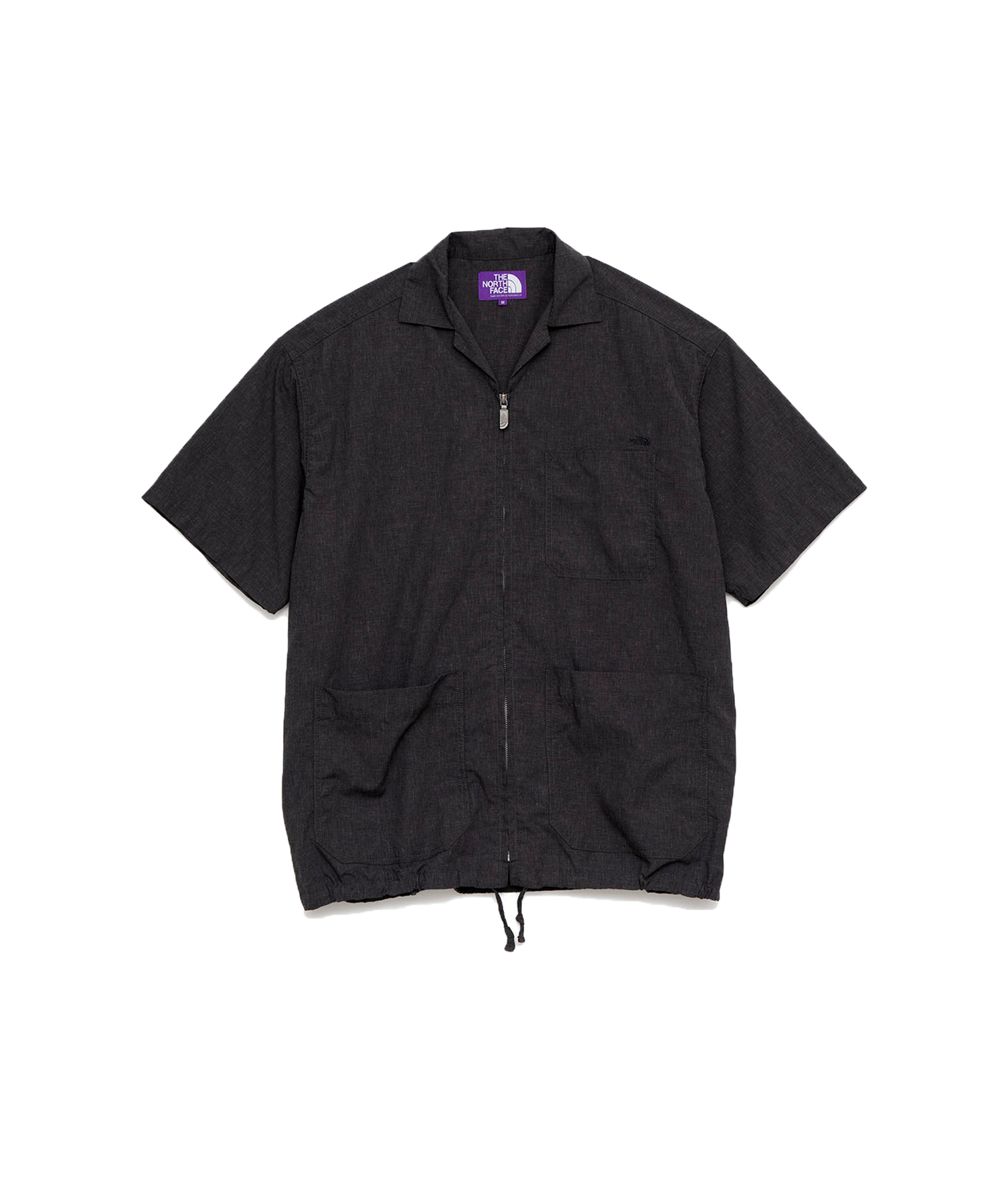 THE NORTH FACE PURPLE LABEL Polyester Linen Field H/S Zip Shirt