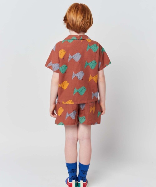 Bobo Choses Multicolor Fish all over woven shirt / ボボショーズ ...