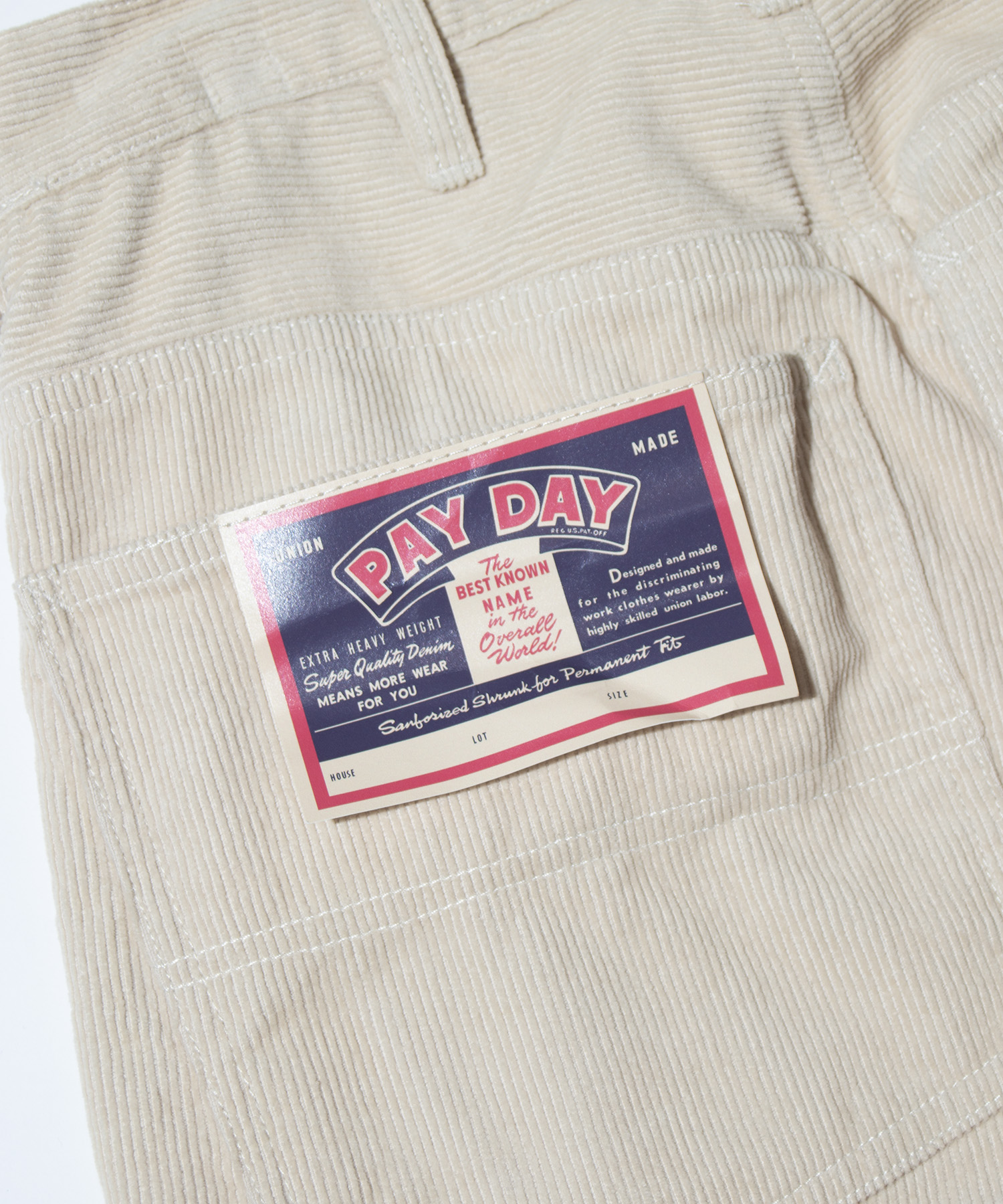 The permanent wear.コーデュロイパンツ-