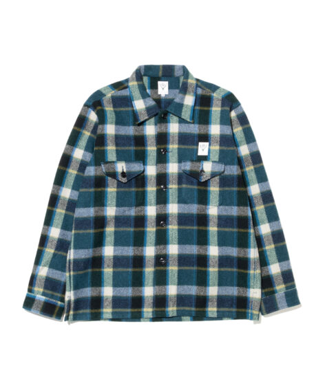 South2 West8 Smokey Shirt – Wool Melton Plaid / サウスツーウエストエイト スモーキー シャツ – ウール メルトン プレイド