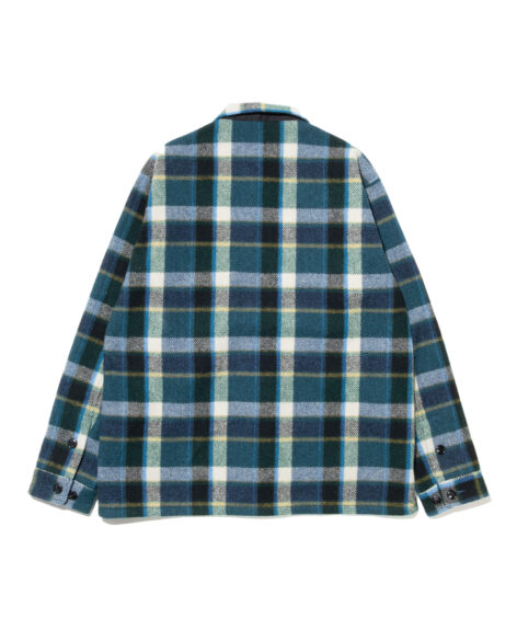 South2 West8 Smokey Shirt – Wool Melton Plaid / サウスツーウエストエイト スモーキー シャツ – ウール メルトン プレイド