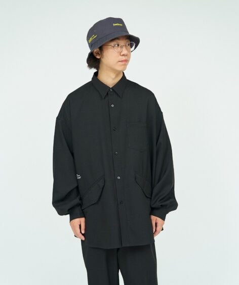 Fresh Service WOOLY TWILL TECH SHIRT / フレッシュサービス ウーリー ツイル テック シャツ