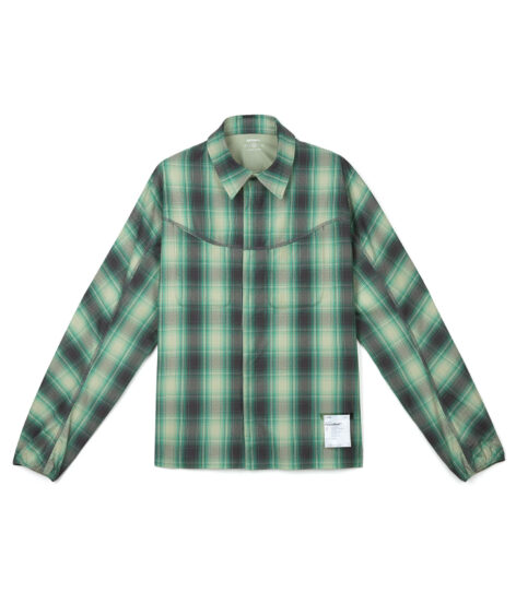 SATISFY PEACESHELL RIVER SHIRT /CHECK / サティスファイ PEACESHELL リバー シャツ/チェック