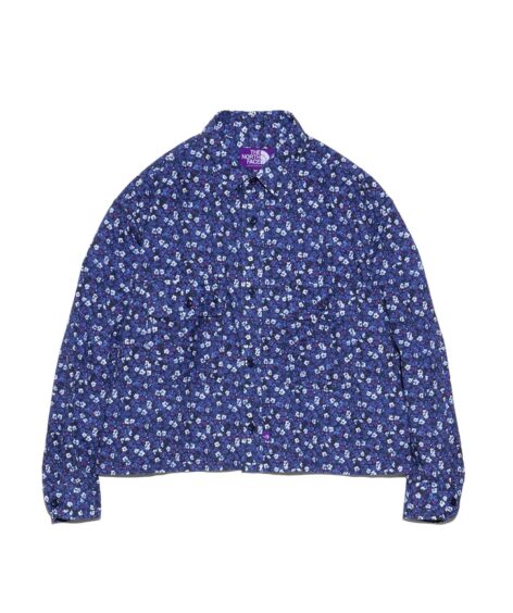 THE NORTH FACE PURPLE LABEL Flower Printed Cropped Shirt / ザ・ノース・フェイス パープルレーベル フラワープリントクロップドシャツ