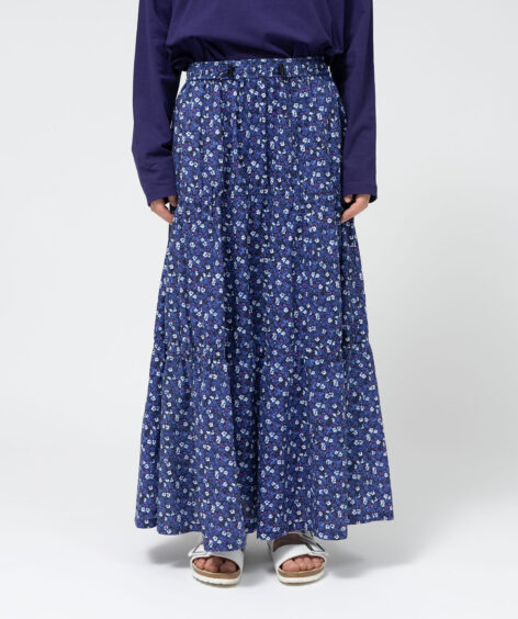 THE NORTH FACE PURPLE LABEL Flower Printed Field Tiered Skirt / ザ・ノース・フェイス パープルレーベル フラワープリントフィールドティアードスカート