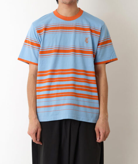 White Mountaineering RANDAM STRIPE LOGO T-SHIRT / ホワイトマウンテニアリング ランダムストライプロゴTシャツ