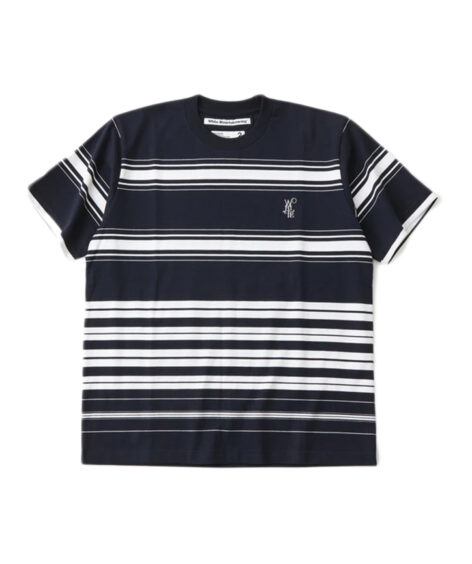 White Mountaineering RANDAM STRIPE LOGO T-SHIRT / ホワイトマウンテニアリング ランダムストライプロゴTシャツ