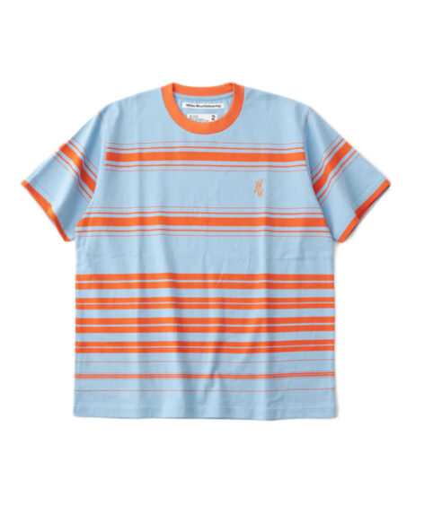 White Mountaineering RANDAM STRIPE LOGO T-SHIRT / ホワイトマウンテニアリング ランダムストライプロゴTシャツ