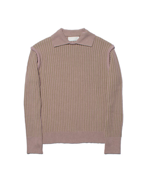 HGBB STUDIO LONGSLEEVE KNIT POLO / エイチジービビースタジオ ロングスリーブニットポロ