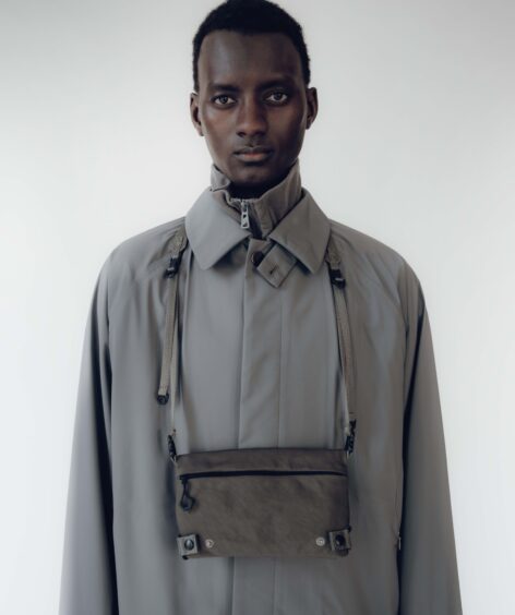 F/CE. TEXTURED TWILL DRAWSTRING SACOCHE / エフシーイー テクスチャード ツイル ドローストリング サコッシュ