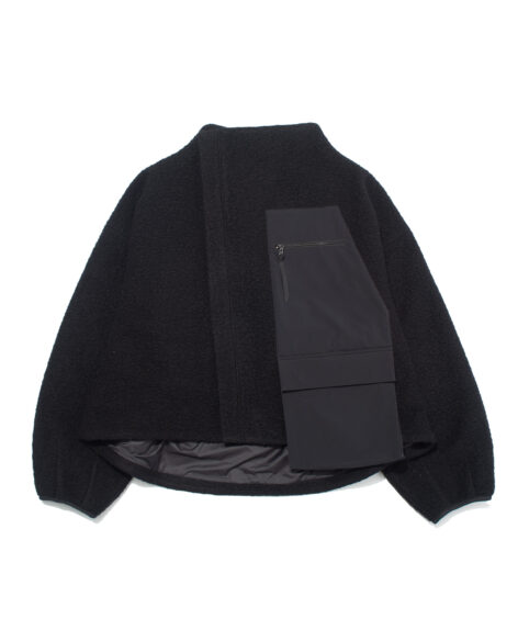 F/CE. NAPPING WOOL ASYMMETRY SHORT JACKET / エフシーイー ナッピング ウール アシンメトリー ショート ジャケット