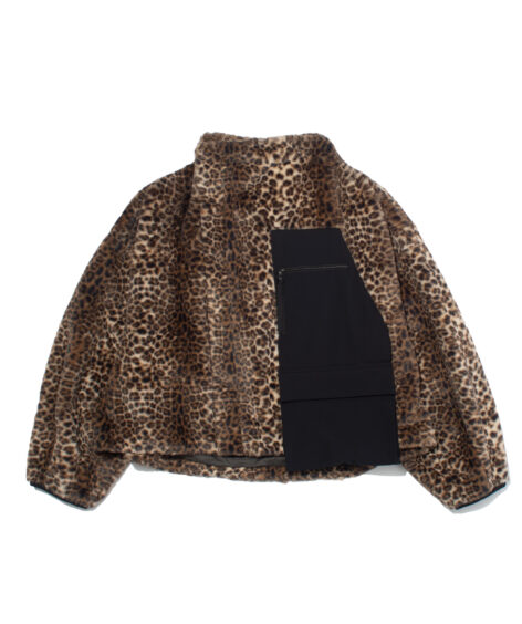 F/CE. URBAN LEOPARD FAUX FUR ASYMMETRY SHORT /  アーバン レオパード フェイクファー アシンメトリー ショート