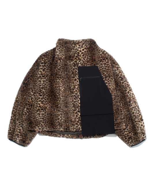 F/CE. URBAN LEOPARD FAUX FUR ASYMMETRY SHORT /  アーバン レオパード フェイクファー アシンメトリー ショート