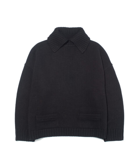 F/CE. REVERSE PATTERN COLLAR KNIT / エフシーイー リバース パターン カラー ニット