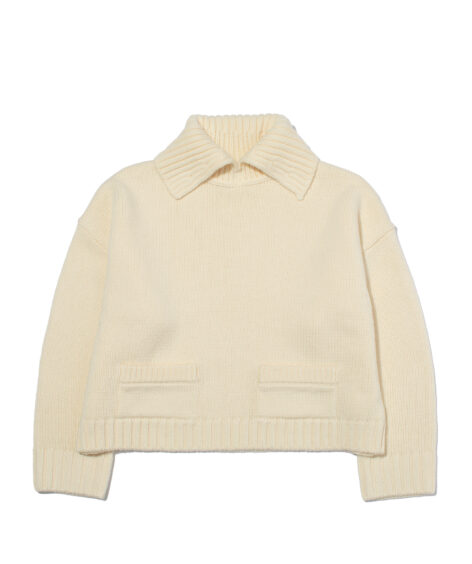 F/CE. REVERSE PATTERN COLLAR KNIT / エフシーイー リバース パターン カラー ニット