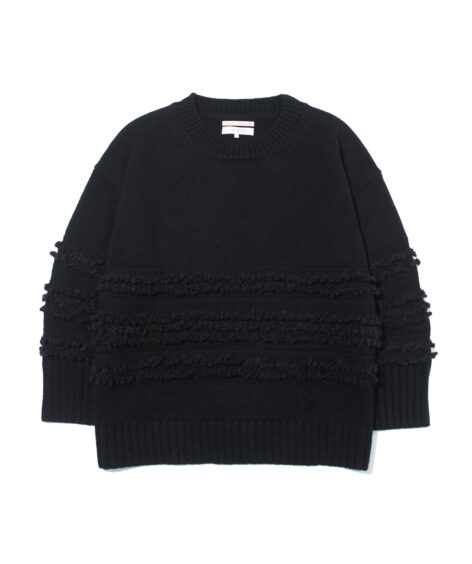 F/CE. DUAL TEXTURE SHIFTED LINES KNIT / エフシーイー デュアル テクスチャー シフテッド ラインズ ニット