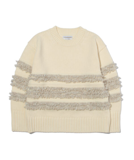 F/CE. DUAL TEXTURE SHIFTED LINES KNIT / エフシーイー デュアル テクスチャー シフテッド ラインズ ニット