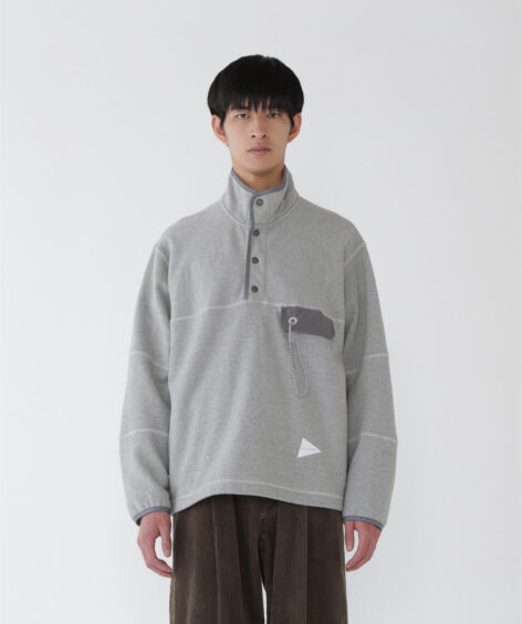 and wander sweat pullover / アンドワンダー スウェット プルオーバー