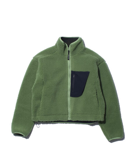 DISTRICT VISION Cropped Wool Pile Fleece Jacket / ディストリクトビジョン クロップド ウール パイル フリース ジャケット
