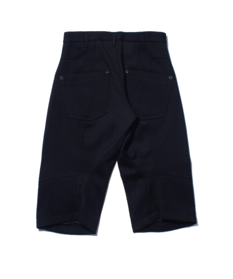 OMAR AFRIDI KNEE DARTED FLARE SHORTS / オマールアフリディ ニー ダート フレア ショーツ
