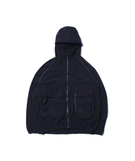 and wander ROA garment dye nylon hooded jacket / アンドワンダー ROA ガーメントダイ ナイロン フーデッド ジャケット