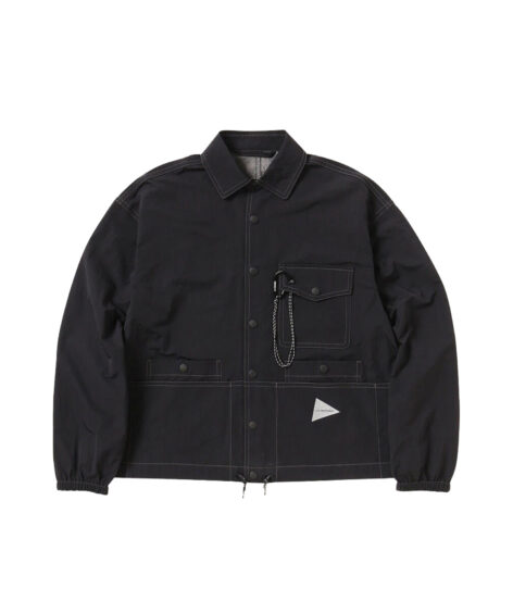 and wander crinkled nylon shirts jacket / アンドワンダー リンクル ナイロン シャツ ジャケット