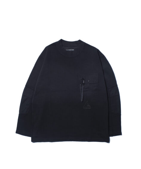 and wander ROA garment dye waffle pocket T / アンドワンダー ROA ガーメントダイ ワッフル ポケット T