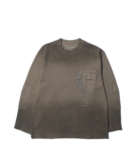 and wander ROA garment dye waffle pocket T / アンドワンダー ROA ガーメントダイ ワッフル ポケット T