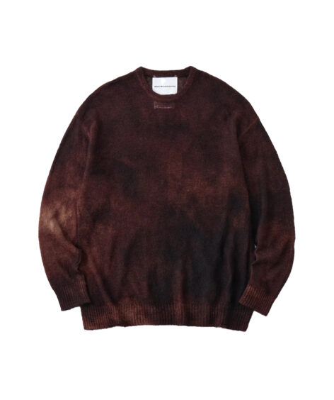 White Mountaineering GARMENT DYE MOHAIR KNIT PULLOVER / ホワイトマウンテニアリング ガーメント ダイ モヘア ニット プルオーバー