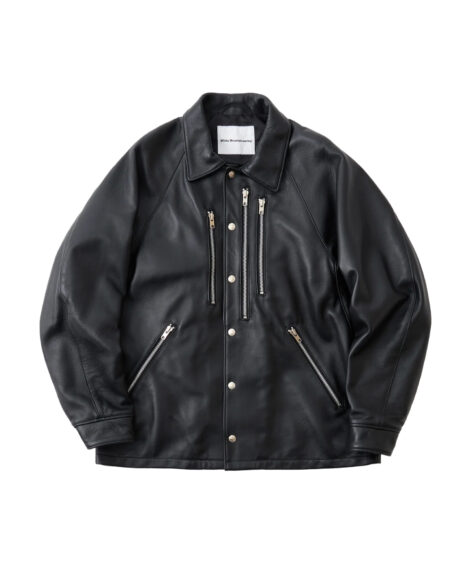 White Mountaineering WM×Schott LEATHER COACH JACKET / ホワイトマウンテニアリング WM × ショット レザー コーチ ジャケット