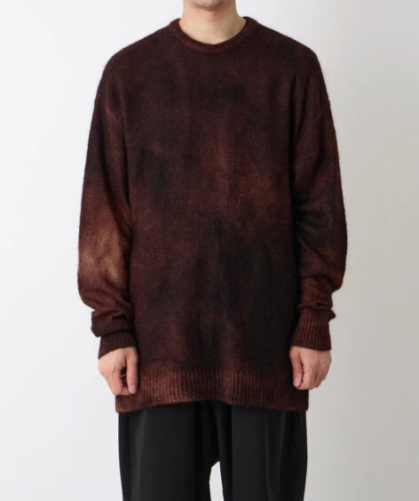 White Mountaineering GARMENT DYE MOHAIR KNIT PULLOVER / ホワイトマウンテニアリング ガーメント ダイ モヘア ニット プルオーバー