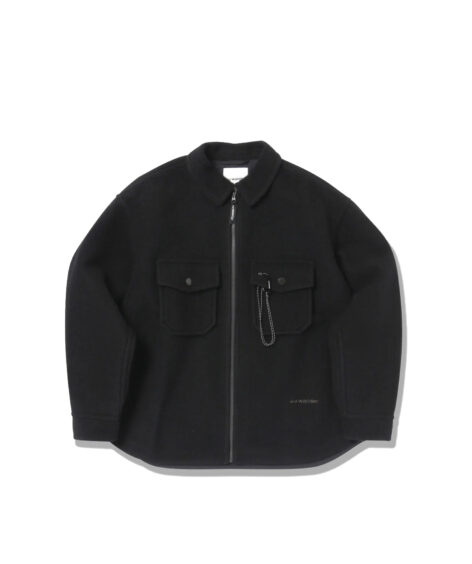and wander wool shaggy zip jacket / アンドワンダー ウール シャギー ジップ ジャケット