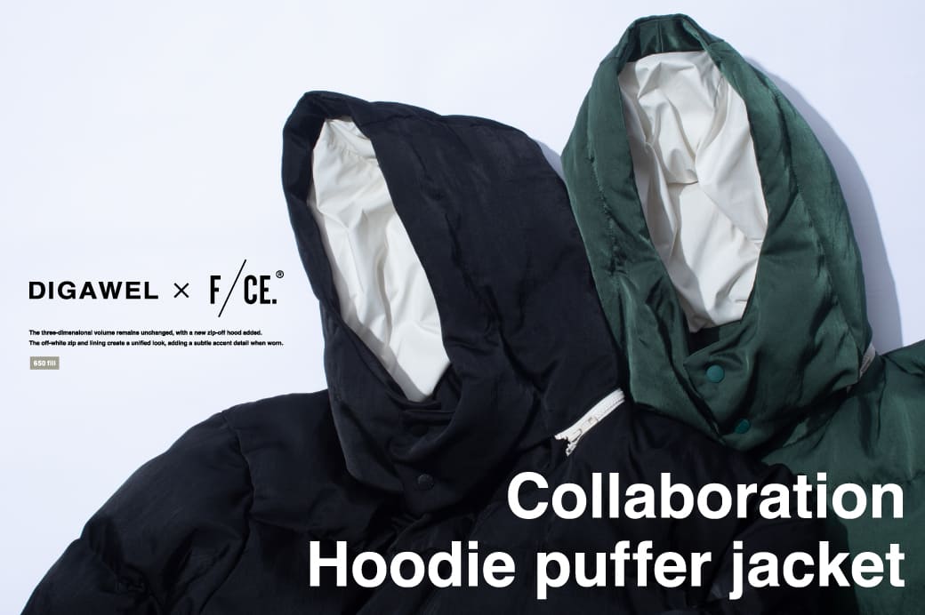 【DIGAWEL.×F/CE.】Hoodie puffer jacket