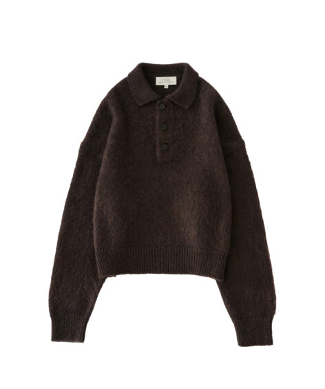 STUDIO NICHOLSON DUNE 3GG CROPPED POLO SHIRT  / スタジオニコルソン デューン 3GG クロップド ポロシャツ