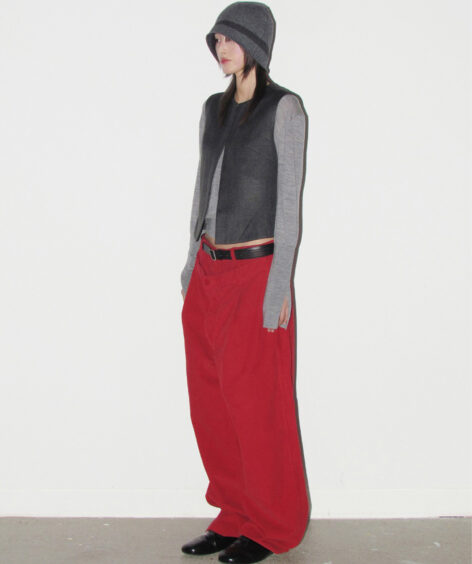 EE WOMENS OBLIQUE LINE VEST  / イーイー ウィメンズ オブリーク ベスト