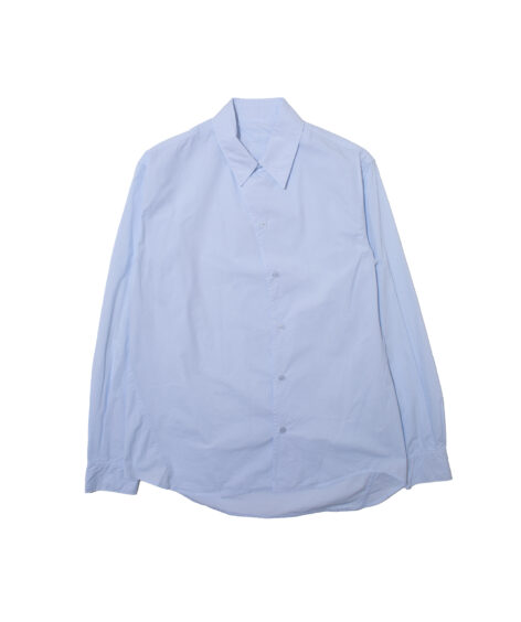 EE MENS GARMENT DYED CURVED SHIRT /イーイーメンズ ガーメントダイ カーブドシャツ