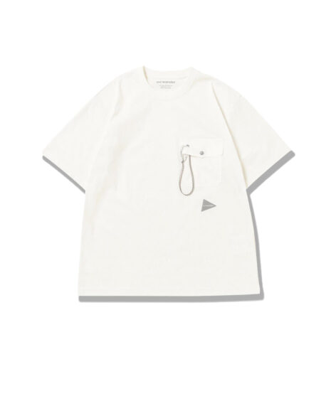 and wander pocket T / アンドワンダー ポケットTシャツ