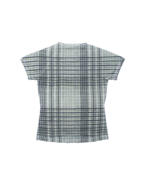ROA hiking TABA Printed Check Ribbed Baby Tee / ロア タバ プリンテッド チェック リブド ベビー ティー