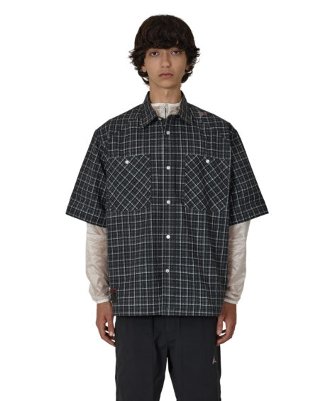 ROA hiking Aair Floweave Printed Check Short Sleeve Shirt / ロア エア フロウィーブ プリント チェック ショートスリーブ シャツ