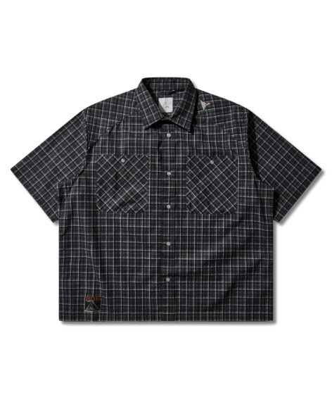 ROA hiking Aair Floweave Printed Check Short Sleeve Shirt / ロア エア フロウィーブ プリント チェック ショートスリーブ シャツ